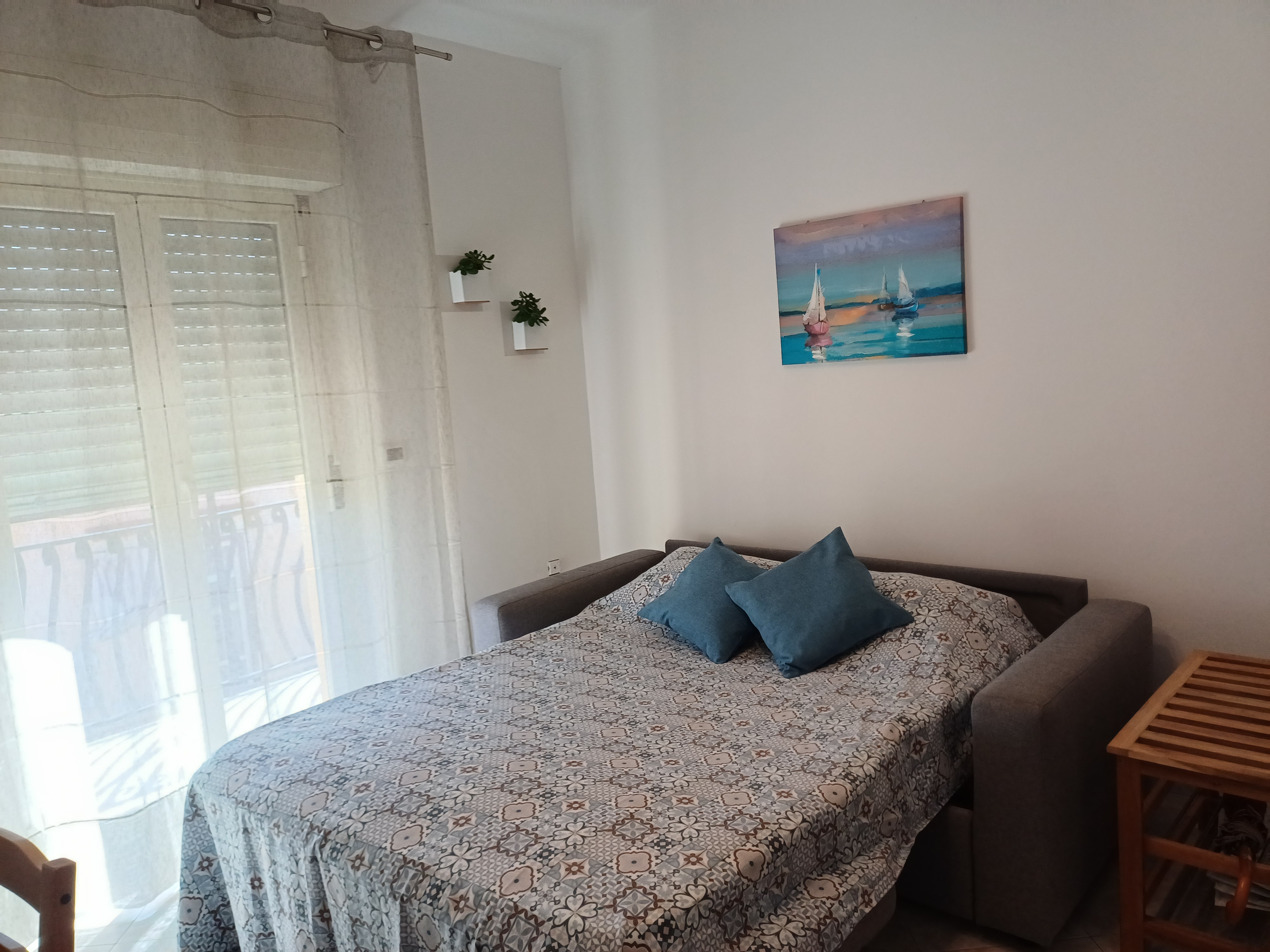 Divano letto nel soggiorno