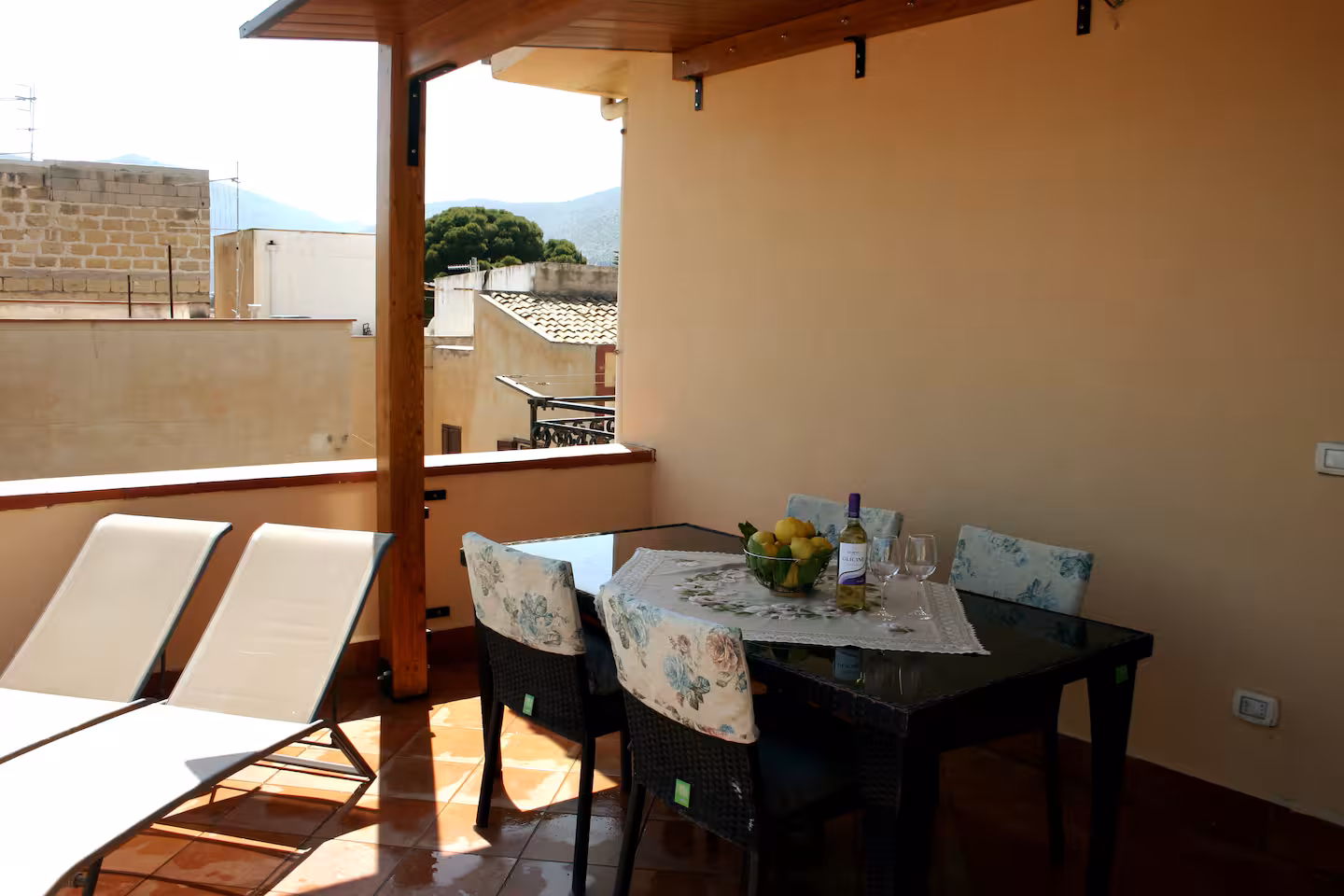 Seconda vista della terrazza